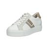 Sneaker PAUL GREEN "Paul Green Sneaker Leder/Textil", Damen, Gr. 38, weiß (weiß, beige), Leder, Textil, casual, Schuhe
