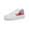 Sneaker ARA "Ara Sneaker Lederimitat", Damen, Gr. 40, weiß, Lederimitat, casual, Schuhe