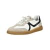 Sneaker MUSTANG SHOES "Mustang Shoes Sneaker Lederimitat", Herren, Gr. 46, weiß (ivory), Lederimitat, casual, Schuhe