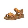 Riemchensandale JOSEF SEIBEL "Josef Seibel Sandalen Leder", Damen, Gr. 38, braun (nuss), Leder, casual, Schuhe