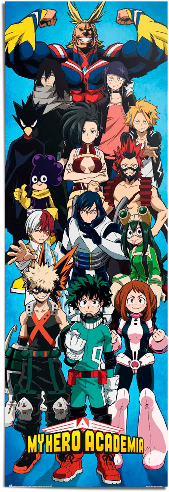 Poster REINDERS "My Hero Academia - Cast", bunt (farbe bild(er): bunt), B:53 H:158 T:0,1, Papier, Bilder Image
