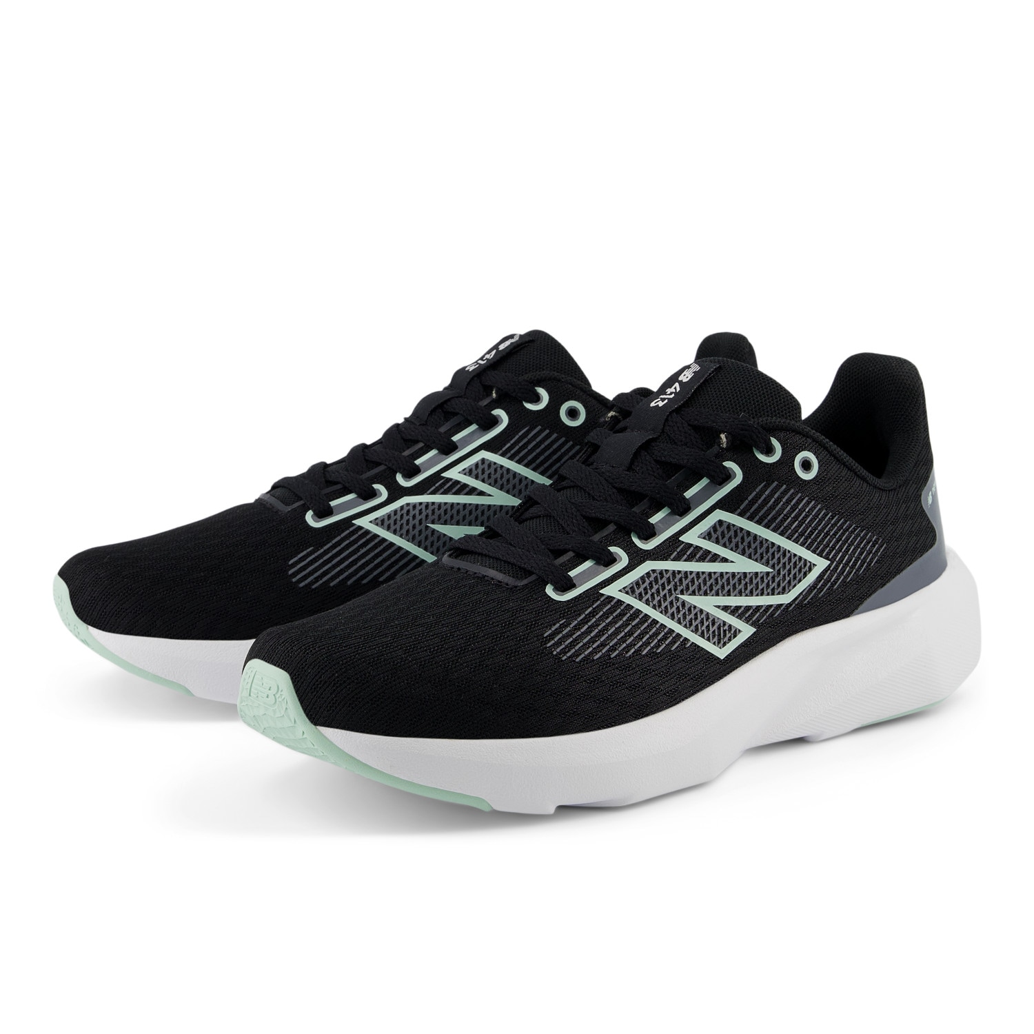 Laufschuh NEW BALANCE "413", Damen, Gr. 40, schwarz, clay ash, castlerock, Synthetik, Schuhe Laufschuh