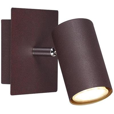 TRIO LEUCHTEN Wandleuchte "Marley", braun (rostbraun), B:12cm H:15cm T:12cm, Lampen Image