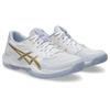 Hallenschuh ASICS "GEL-ROCKET 12", Gr. 40, weiß, champagne, Synthetik, sportlich, Schuhe