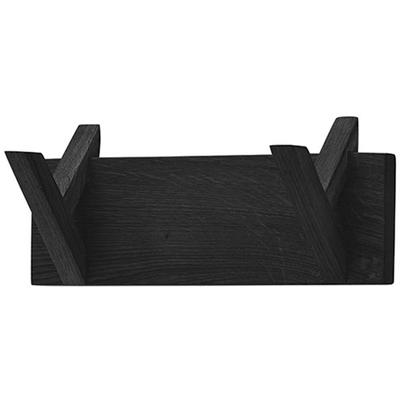 Garderobenpaneel MCA FURNITURE "BANTRY Garderobenpaneel W5-30", schwarz, B:30cm H:13cm T:12cm, Massivholz, Garderobenpaneele Image