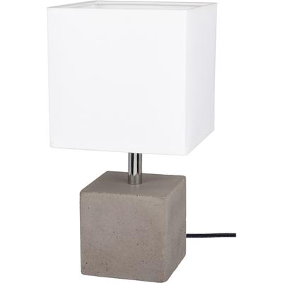 SPOT LIGHT Tischleuchte "STRONG", blau (betongrau), H: 30cm, Lampen, Echtes Beton - handgefertigt, Lampenschirm aus Stoff, Naturprodukt Image