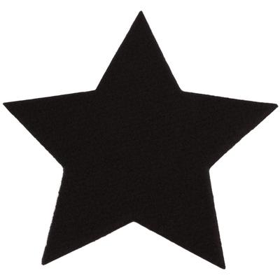 Platzset "Stern, Weihnachtsdeko", schwarz, B:16,5cm H:5,0mm L:16,5cm, Obermaterial: 100% Polypropylen, PRIMAFLOR-IDEEN IN TEXTIL, Platzsets, ideal als Untersetzer oder Tischdeko, Größe 16,5 cm Image