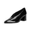 Pumps HÖGL "Högl Pumps Leder", Damen, Gr. 37, schwarz (schwarz lack), Leder, casual, Schuhe