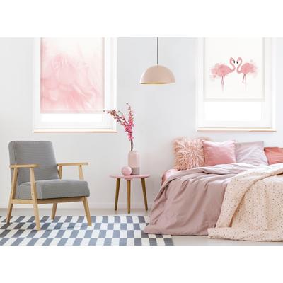 Seitenzugrollo GARDINIA "Easyfix Rollo Digiprint" Gr. 6, rosa (rosa, weiß, weiß), B:80cm H:150cm, Polyester, Rollos, mit Weidenkätzchen Motiv Image