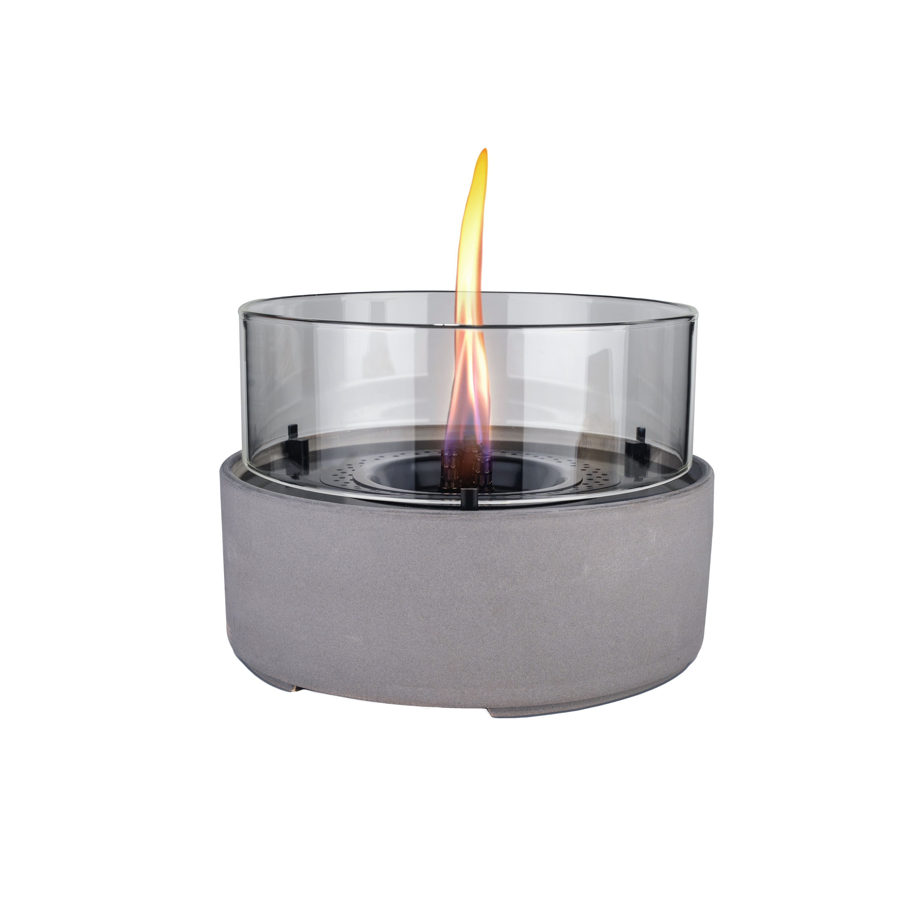 Tischfeuer TENDERFLAME "»BREEZE 18«, Rauch- und rußfrei, in verschiedenen Ausführungen", grau, B:20cm H:18cm L:18cm, Edelstahl, Dekokamine Image