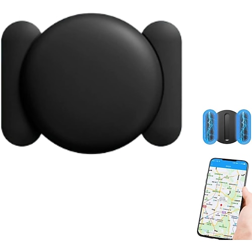 Lot de 4 traceurs GPS avec boîtier magnétique résistant aux intempéries, traceur GPS pour voitures sans abonnement, mini traceur GPS pour véhicules, traceur GPS indétectable pour voiture, compatible iPhone/Android