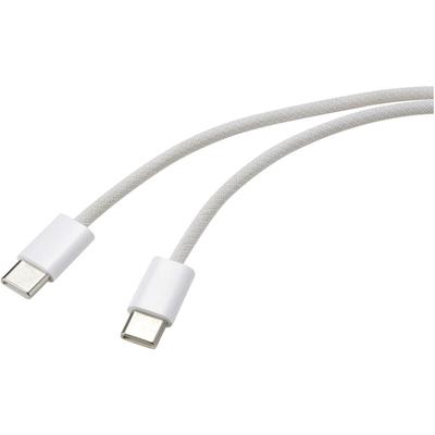 IPad/iPhone/iPod Anschlusskabel [1x usb-c® Stecker - 1x usb-c® Stecker] 1.00 m Weiß - Renkforce Image