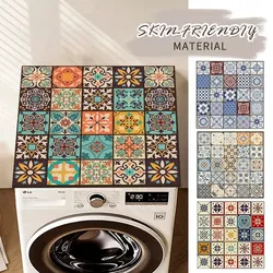 Machine à laver étanche, couvercle anti-poussière, four à micro-ondes, réfrigérateur, tapis de protection supérieur, tapis de vidange de café, napperon de Table, tapis absorbant pour tasse