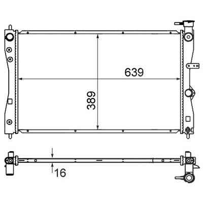 Mahle Kühler, Motorkühlung [Hersteller-Nr. CR858000S] für Mitsubishi, Smart Image