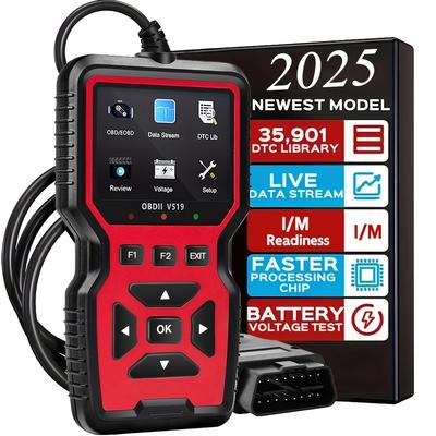 TEMU Scanner Diagnostic Tool - Check Engine Light Code Reader, Reset Function, , I/m Readiness, Full Features, Evap & O2 Test, For All 1996+ Vehicles, Automotriz Scanner, Without Battery