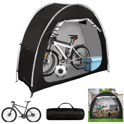 TEMU Bicycle Tent For 2 Bicycles Bicycle Garage Outdoor Bicycle Cover Waterproof Bicycle Storage Tent 200 X 80x 165 Image
