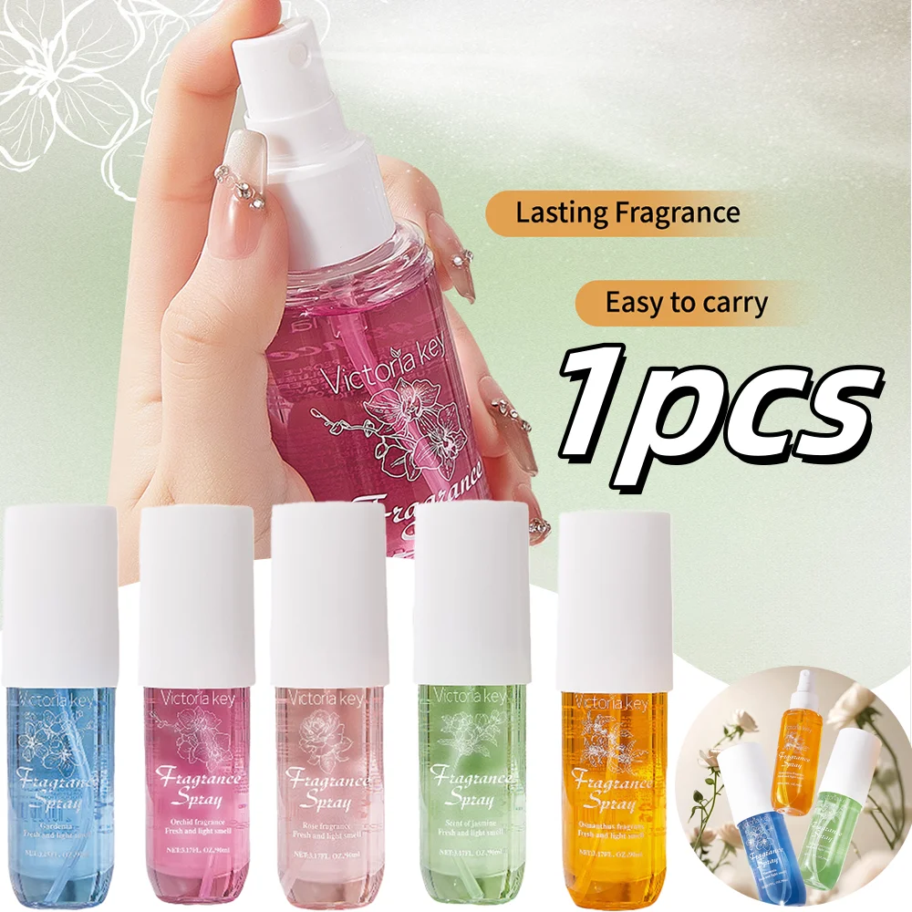 1 Stück 90 ml alkoholfreies Duftspray, Duft von Blumen, duftender Lufterfrischer, anwendbar auf Kleidung zu Hause, langlebig, Deodoran Image