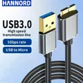 Connettore cavo esterno per disco rigido da USB 3.0 a Micro B Cavo di sincronizzazione rapida dati da 5 Gbps Adattatore Micro B di tipo A per HDD SSD HDD Samsung WD