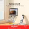 Faltbarer Laptopst änder 360 ° Drehung Notebook Tisch Aluminium legierung Halter tragbare Buch Tablet Halterung mit Wärme ableitung