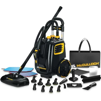 Authenticity guarantee.MC1385 Deluxe Canister Steam Cleaner with 23 Accessories, Chemical-Free Pressurized Cleaning for Most Flo