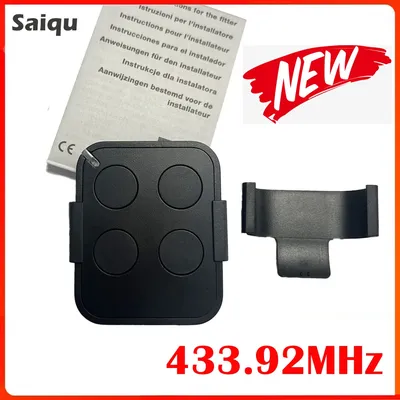 Garage Door Control Remote 4 Button 433.92MHz Rolling Code Controller Duplicator For FLOR FL02RE
