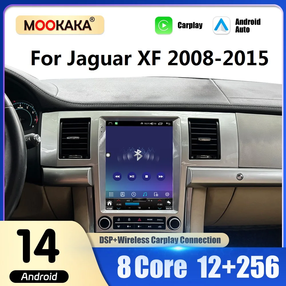 10,4 ''Autoradio Für Jaguar XF 2008-2015 Drahtlose Carplay Android Auto Multimedia Player Auto Intelligente Systeme Bildschirm stereo Image
