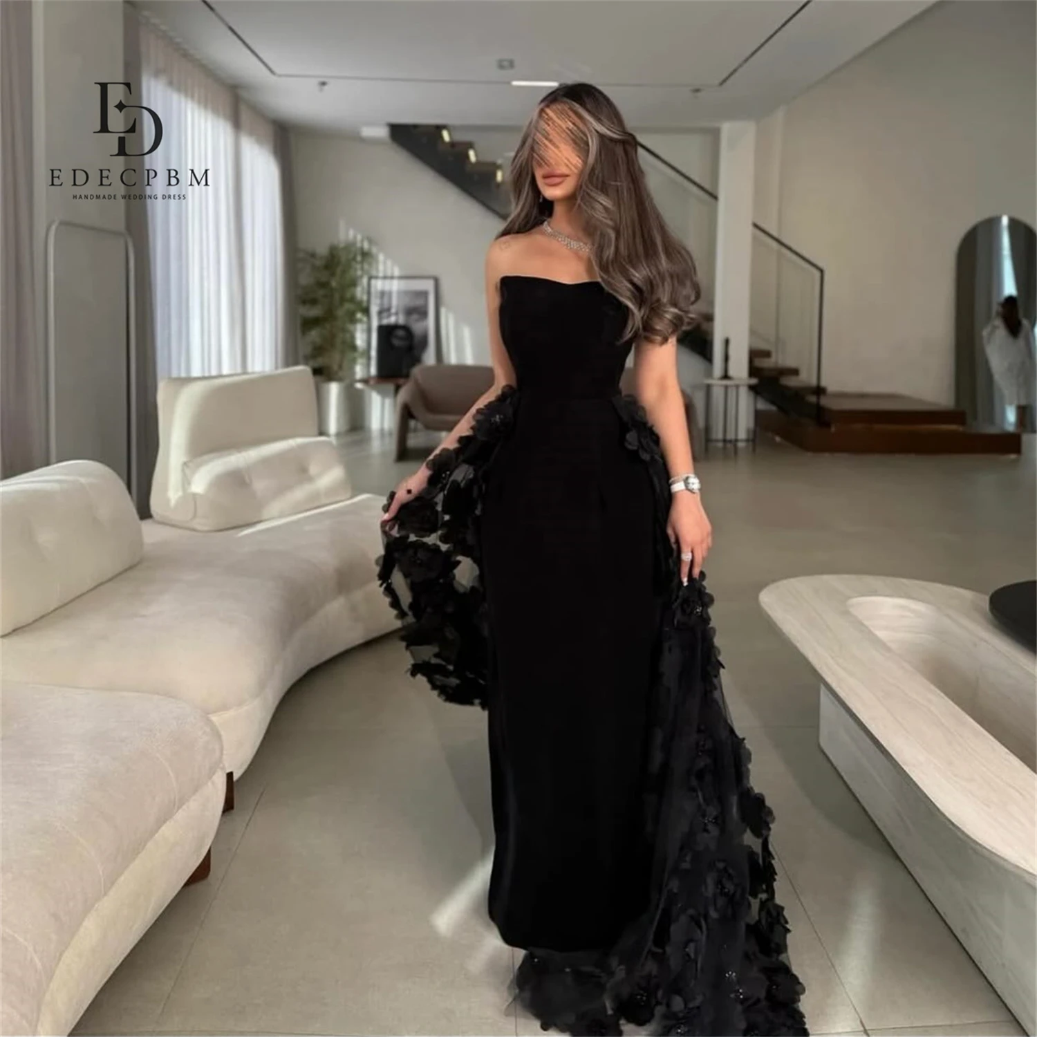 ED Customized Evening Dresses 15 Year Old Quinceanera Dresses Luxury Evening Party Dresses Graduation Dresses Black Dress