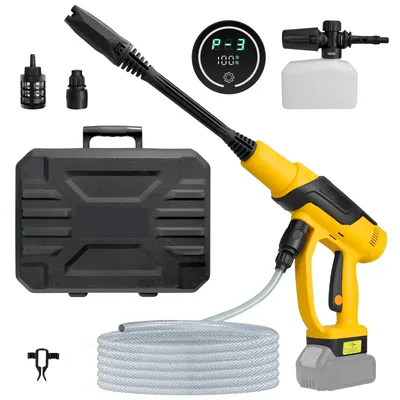 Brushless Cordless Pressure Washer for Dewalt 20V Battery 380W 653PSI 3-Speed Portable Handheld Power Washer (No Battery)