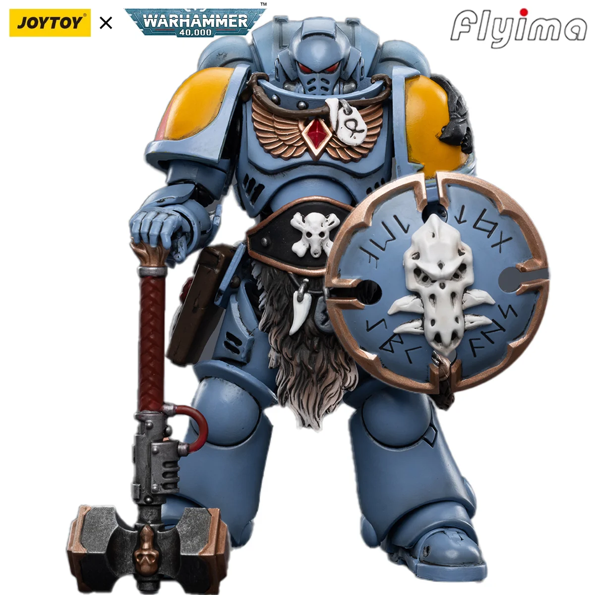 JOYTOY Warhammer 40,000 1/18 Action Figures Space Wolves Claw Pack Sigyrr Stoneshield Model
