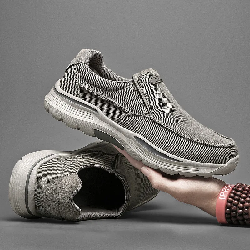 Casual Schuhe für Männer Leinwand Atmungsaktive Loafer Männer Komfortable Outdoor Wanderschuhe Hohe Qualität Männer Turnschuhe Große Größe 39-48