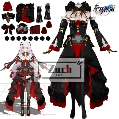 Spiel Honkai Impact 3rd Theresa Apocalypse Eid Unter Dem Mond Cosplay Kostüm Perücke Spiel Anime Image