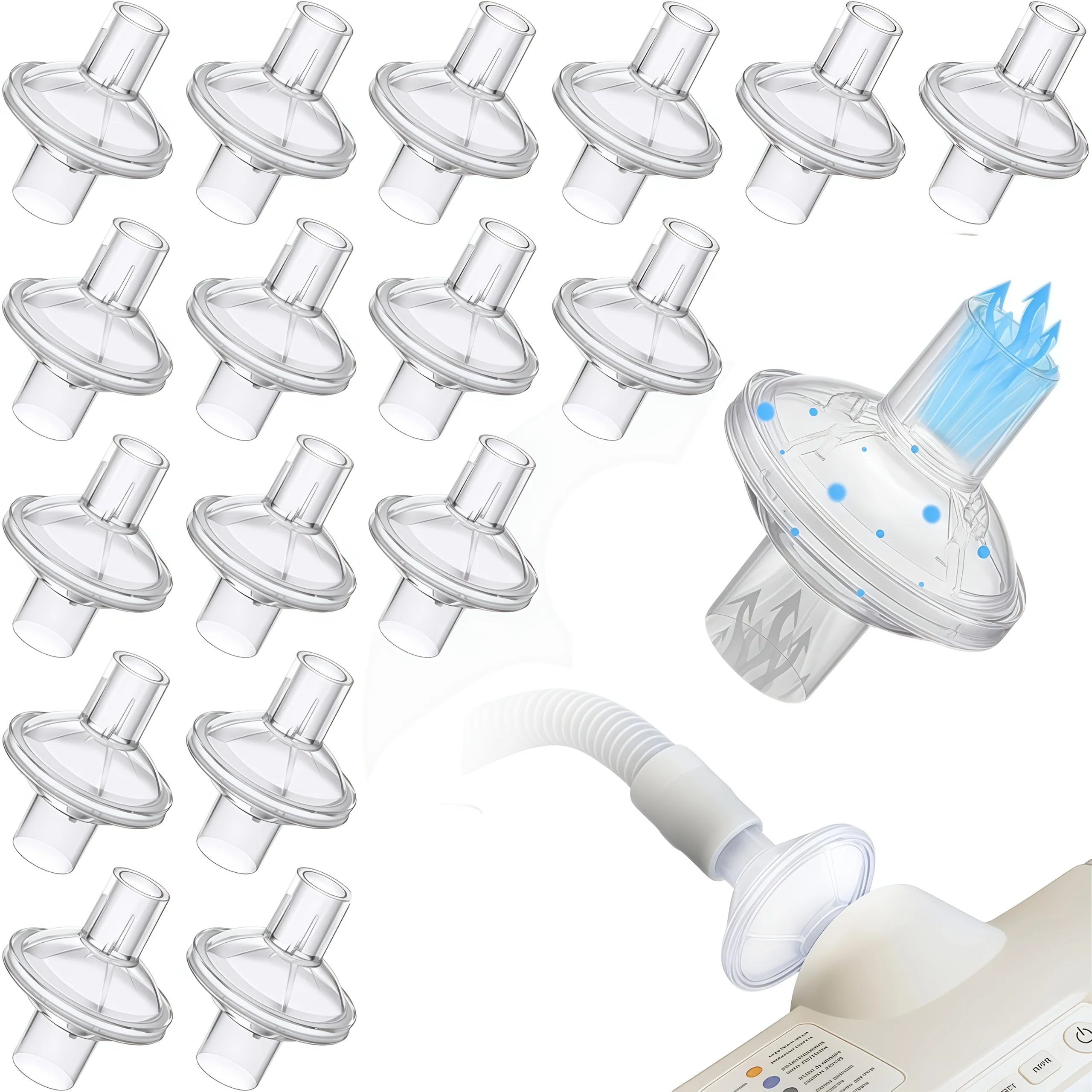 Universal built-in filter for Resmed, Dreamstation, CPAP and BiPAP machines 1PC/4PCS/10PCS/0PCS Image