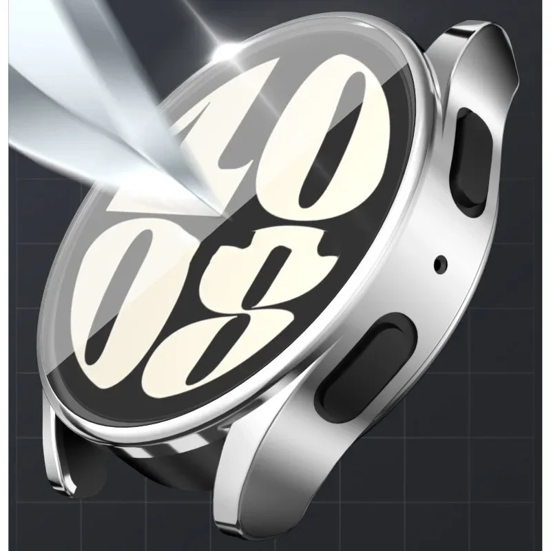 Silikon TPU Fall Für Samsung Galaxy Uhr 7/6/5/4 40mm 44mm Volle Abdeckung Screen Protector Bumper für Watch7 44mm 40mm Abdeckung Shell Image