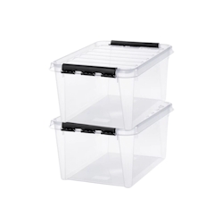 Satz von 4 - Aufbewahrungsbox 1L mit Deckel SmartStore - Lebensmittelsicher Image