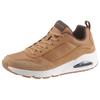 Sneaker SKECHERS "Uno Stacre", Herren, Gr. 47,5, braun (hellbraun), Leder, Lederimitat, sportlich, Schuhe, mit Luftkammernsohle, Freizeitschuh, Halbschuh, Schnürschuh