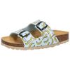 Hausschuh LICO "Pantolette Bioline Universe", Gr. 32, blau, Synthetik, Schuhe