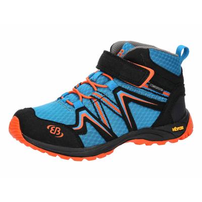 Wanderstiefel BRÜTTING "Outdoorstiefel Rockwall", Gr. 34, blau, Synthetik, Schuhe Image