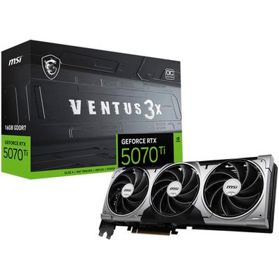 MSI Grafikkarte "GeForce RTX™ 5070 Ti 16G VENTUS 3X OC", schwarz, Grafikkarten