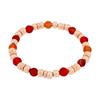 Armband S.OLIVER "2039847", roségoldfarben, orange, rosa, rot, orange, rosa, rot, Armbänder, Damen, Edelstahl, mit Chalcedon, Chalcedon, Achat