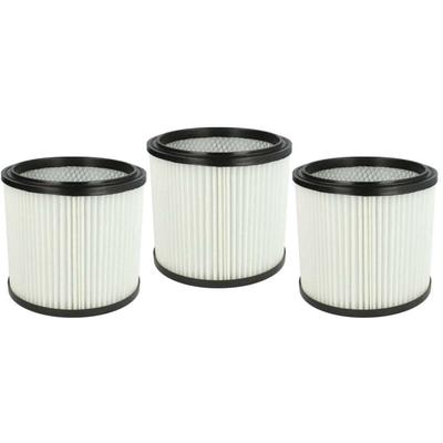 Vhbw - 3x Faltenfilter kompatibel mit Parkside pnts 30 / 8 e Staubsauger - Patronenfilter, Weiß Image