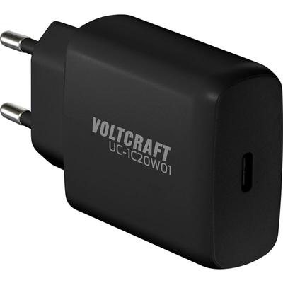 Voltcraft - UC-1C20W01 usb Ladegerät 20 w 1x usb-c® Schwarz Innenbereich GaN Image