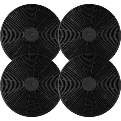 4x Aktivkohlefilter kompatibel mit Respekta CH4138IXC, CH22098IXB Dunstabzugshaube - 17,5 cm - Vhbw Image