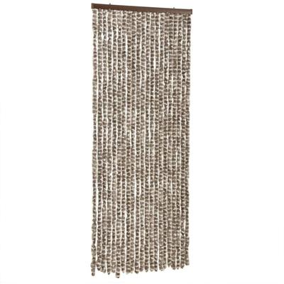 Vidaxl - Fliegenvorhang Taupe und Weiß 56x200 cm Chenille Image