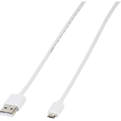 Vivanco - USB-Kabel usb 2.0 usb-a Stecker, USB-Micro-B Stecker 1.00 m Weiß 39451 Image