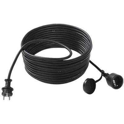 343.170 Strom Verlängerungskabel 16 a Schwarz 5.00 m H05VV-F 3G 1,5 mm² - Bachmann Image