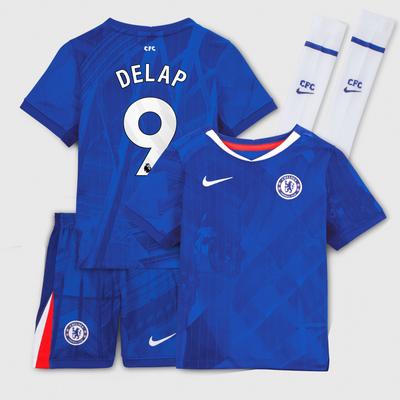 Chelsea Nike Stadion Heimdress 2025-26 - Kleinkinder mit Aufdruck Delap 9 Image