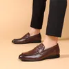Herren-Slipper, lässige Lederschuhe, Business-Casual-Kleid-Loafer für Herren, bequeme