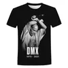2025 Sommer Rip Rapper Dmx 3D-gedrucktes Herren- und Damen-T-Shirt Hip Hop 3D-gedrucktes cooles