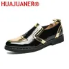 Plattform Leder Schuhe Casual Männer Brogue Patent Leder Schuhe Mann Mode Oxford Kleid Schuhe Aufzug