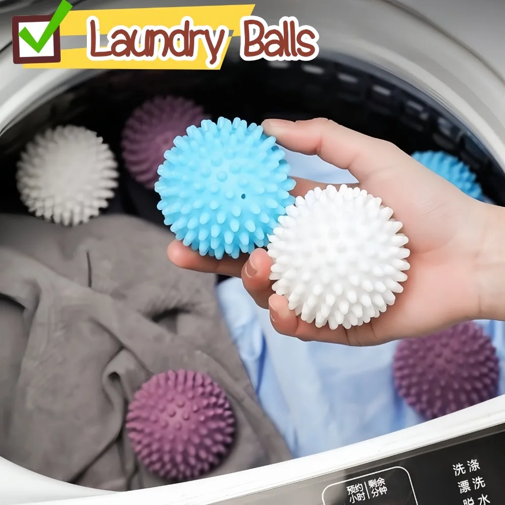 Wäsche Ball Trockner Bälle Wiederverwendbare PVC Solide Hause Reinigung Ball Haushalt Reinigung Waschmaschine Zubehör Kleidung Weichspüler Image
